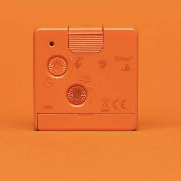 NEW-Off-White™ x Braun Limited Edition Travel Analogue Alarm Clock - Orange - Picture 2 of 6
